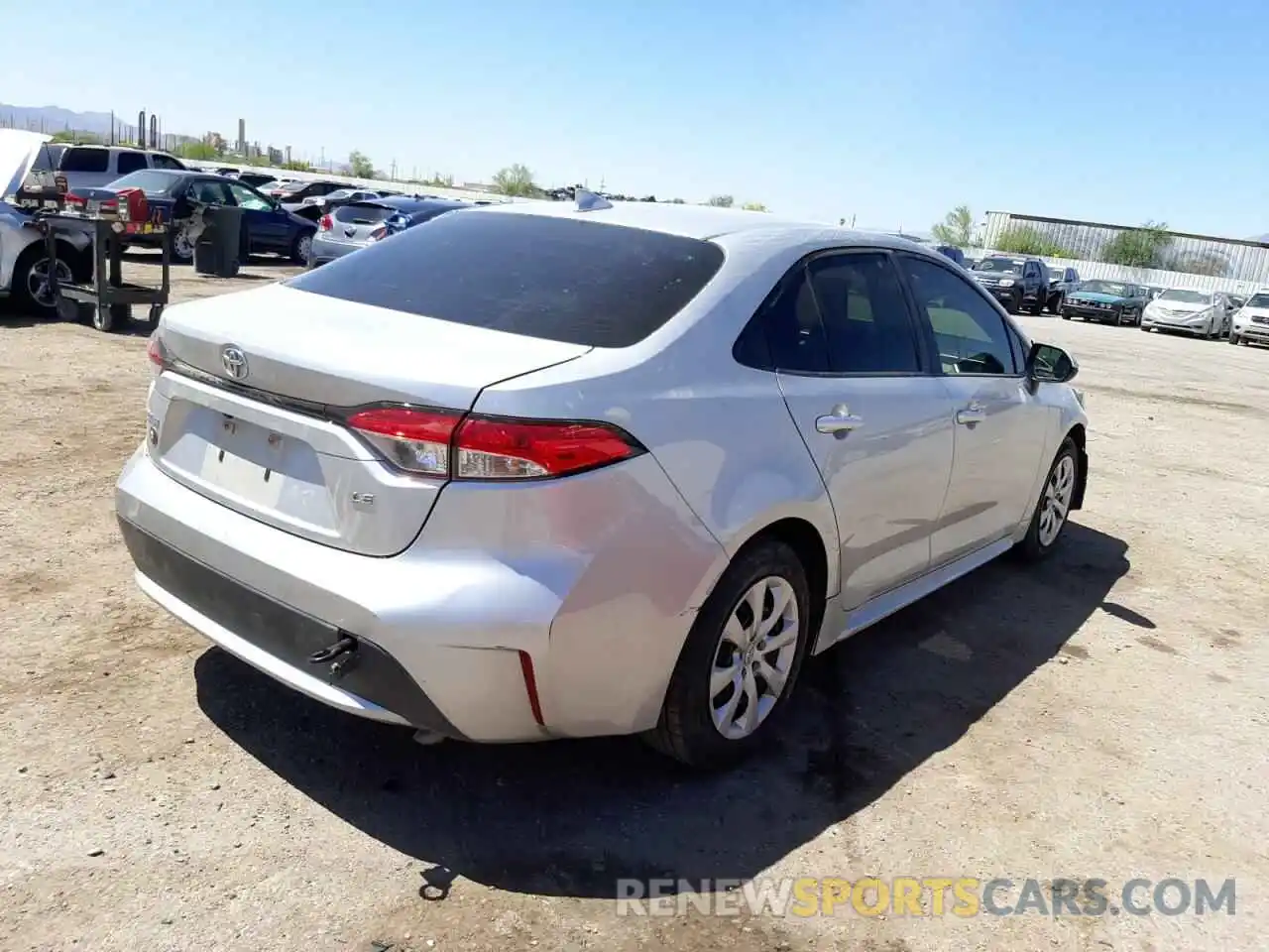 4 Photograph of a damaged car JTDEPRAE6LJ013348 TOYOTA COROLLA 2020