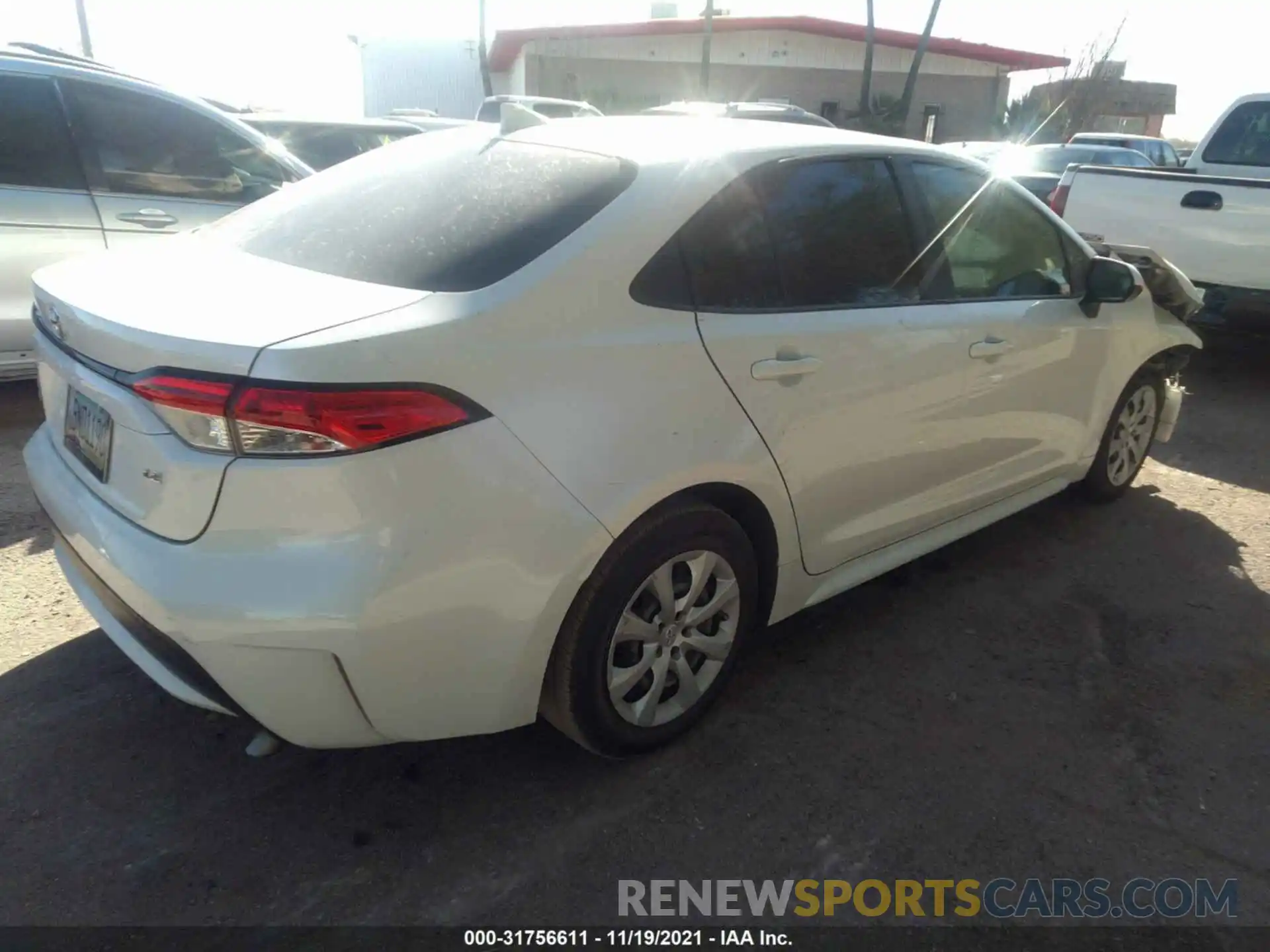 4 Photograph of a damaged car JTDEPRAE6LJ013379 TOYOTA COROLLA 2020