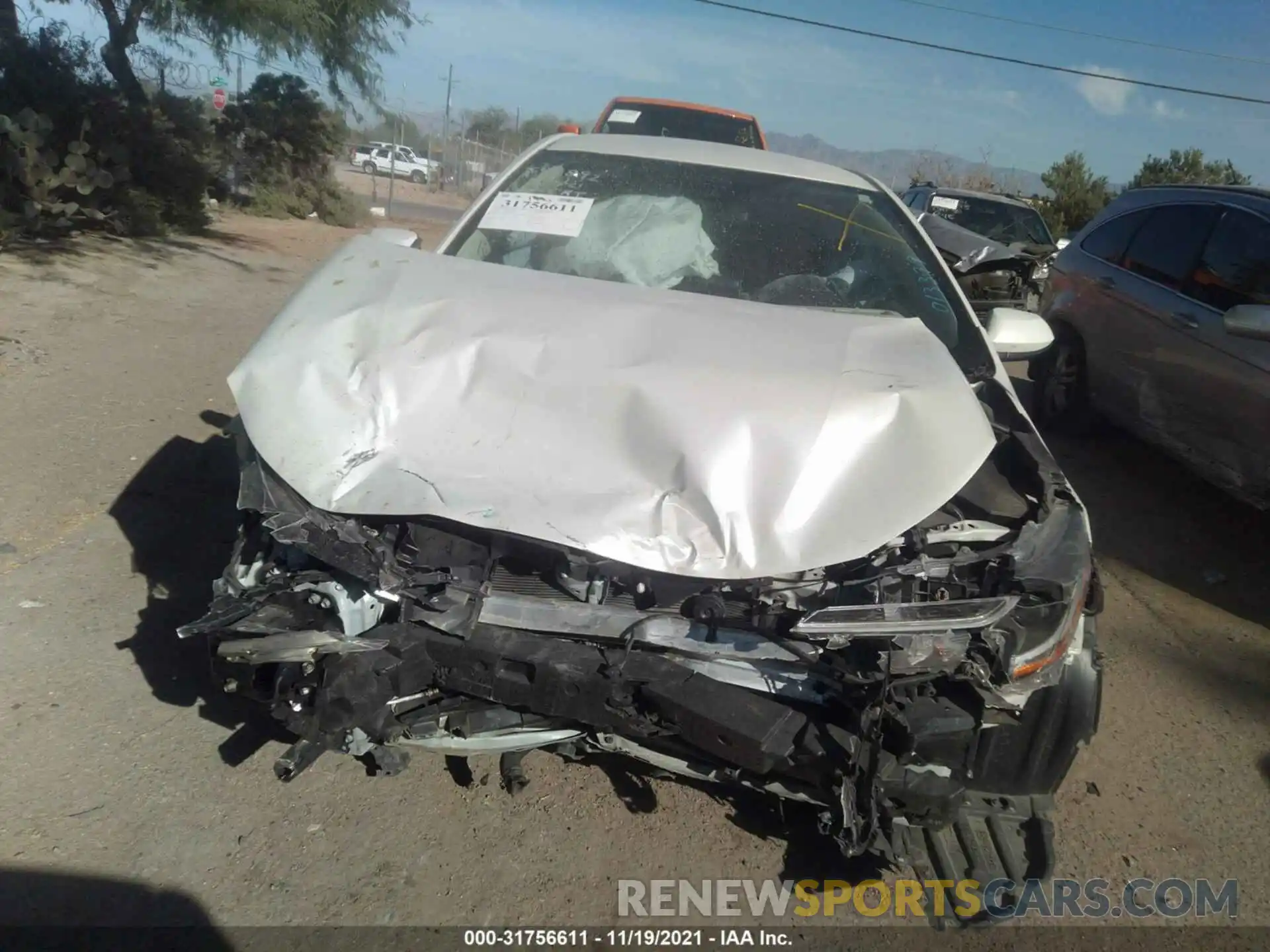 6 Photograph of a damaged car JTDEPRAE6LJ013379 TOYOTA COROLLA 2020