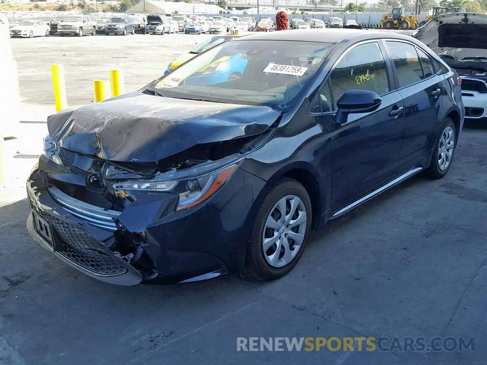 2 Photograph of a damaged car JTDEPRAE6LJ013527 TOYOTA COROLLA 2020