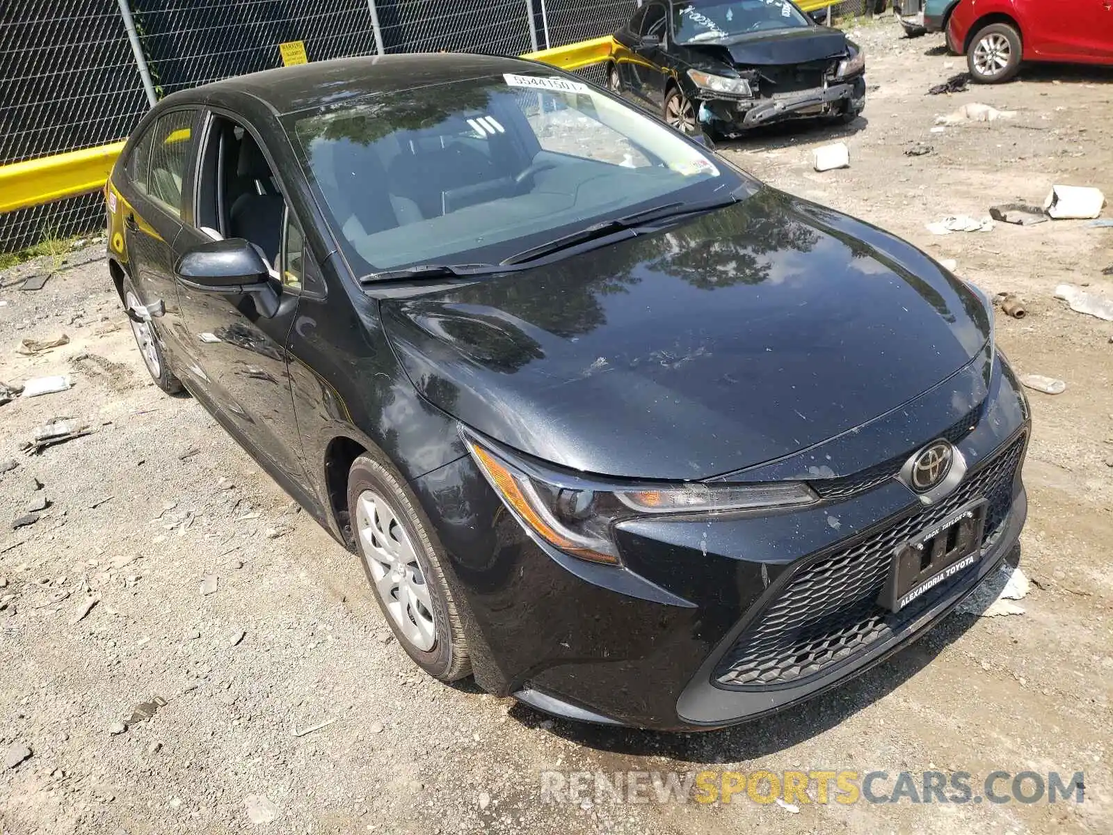 1 Photograph of a damaged car JTDEPRAE6LJ013561 TOYOTA COROLLA 2020