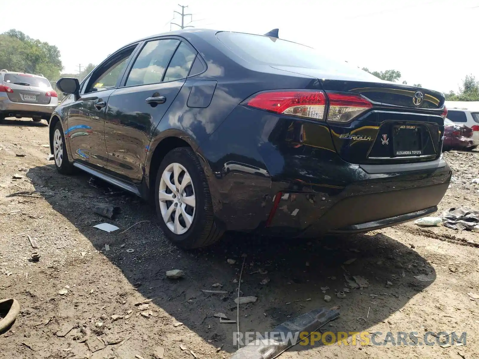 3 Photograph of a damaged car JTDEPRAE6LJ013561 TOYOTA COROLLA 2020