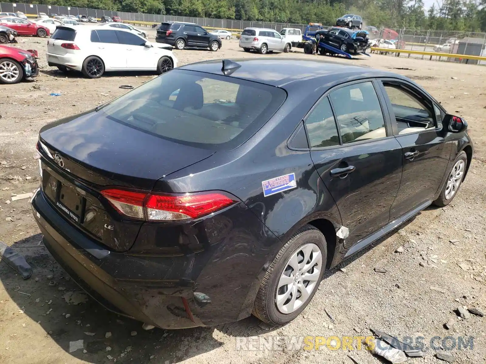 4 Photograph of a damaged car JTDEPRAE6LJ013561 TOYOTA COROLLA 2020