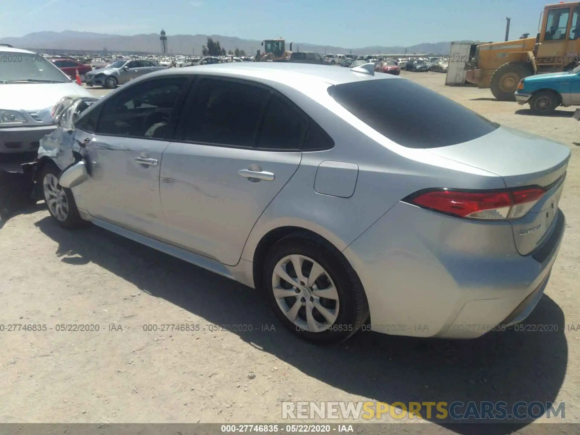 3 Photograph of a damaged car JTDEPRAE6LJ015259 TOYOTA COROLLA 2020