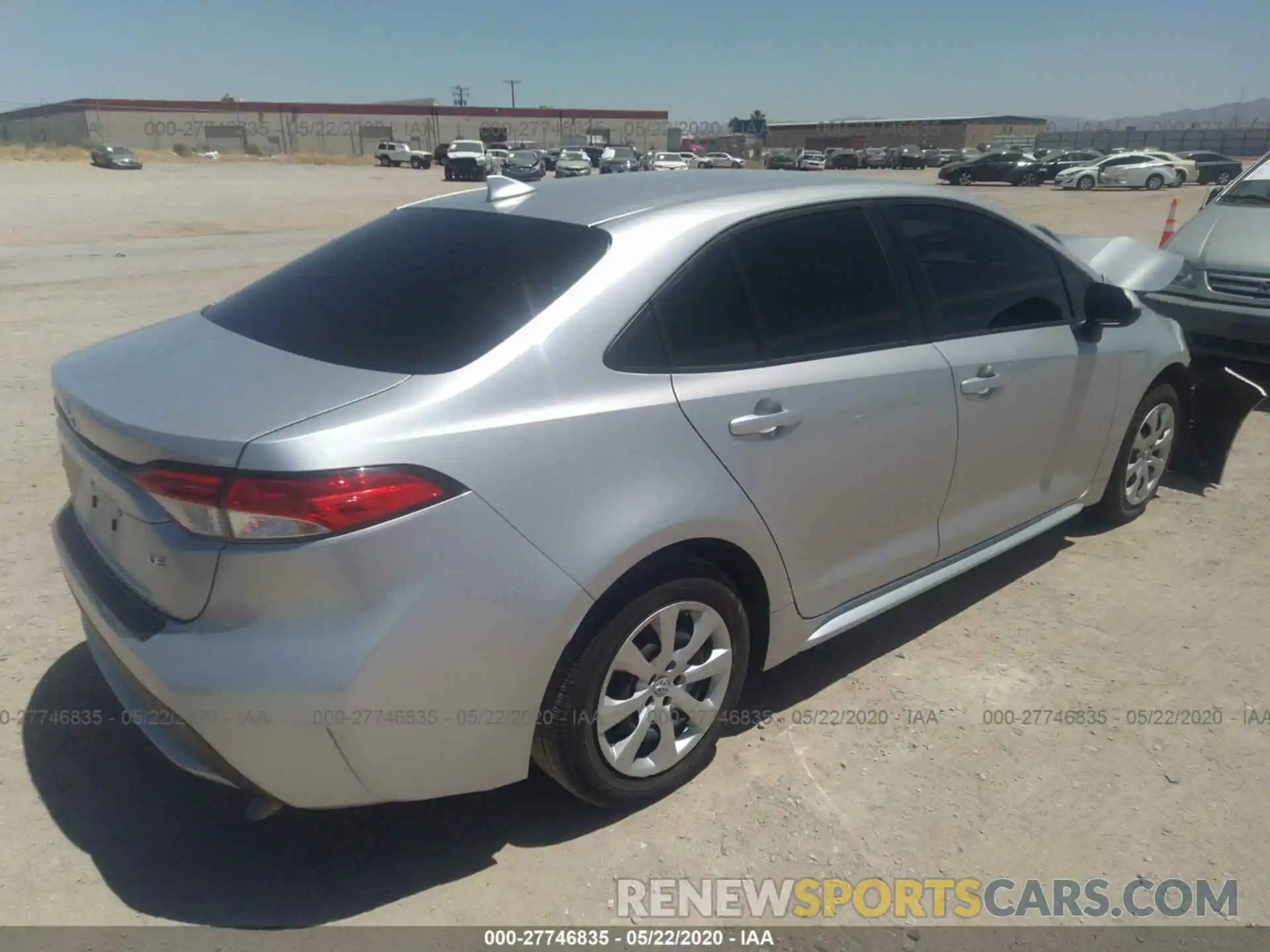 4 Photograph of a damaged car JTDEPRAE6LJ015259 TOYOTA COROLLA 2020