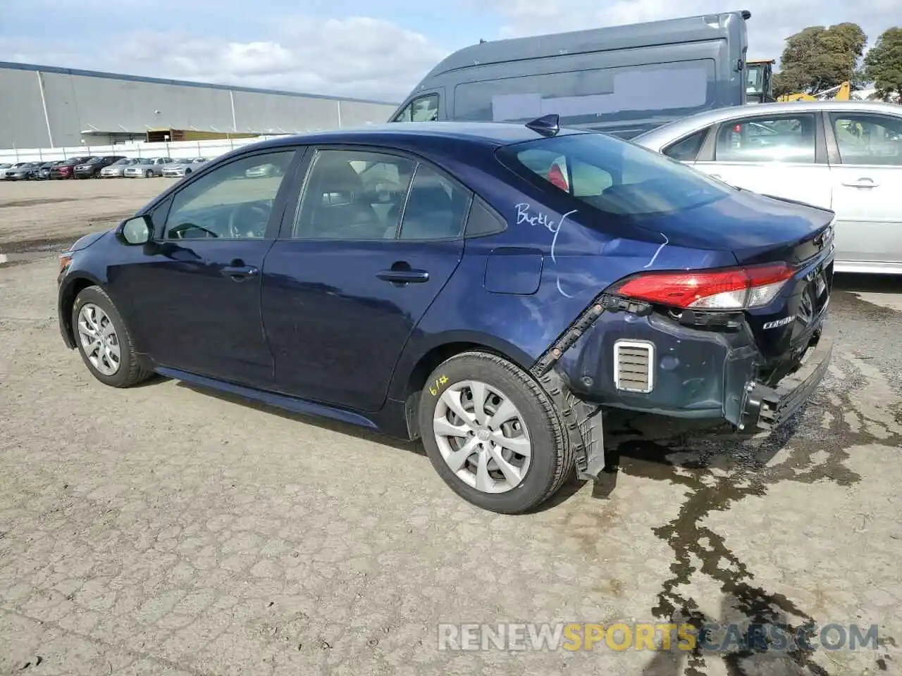 2 Photograph of a damaged car JTDEPRAE6LJ015309 TOYOTA COROLLA 2020
