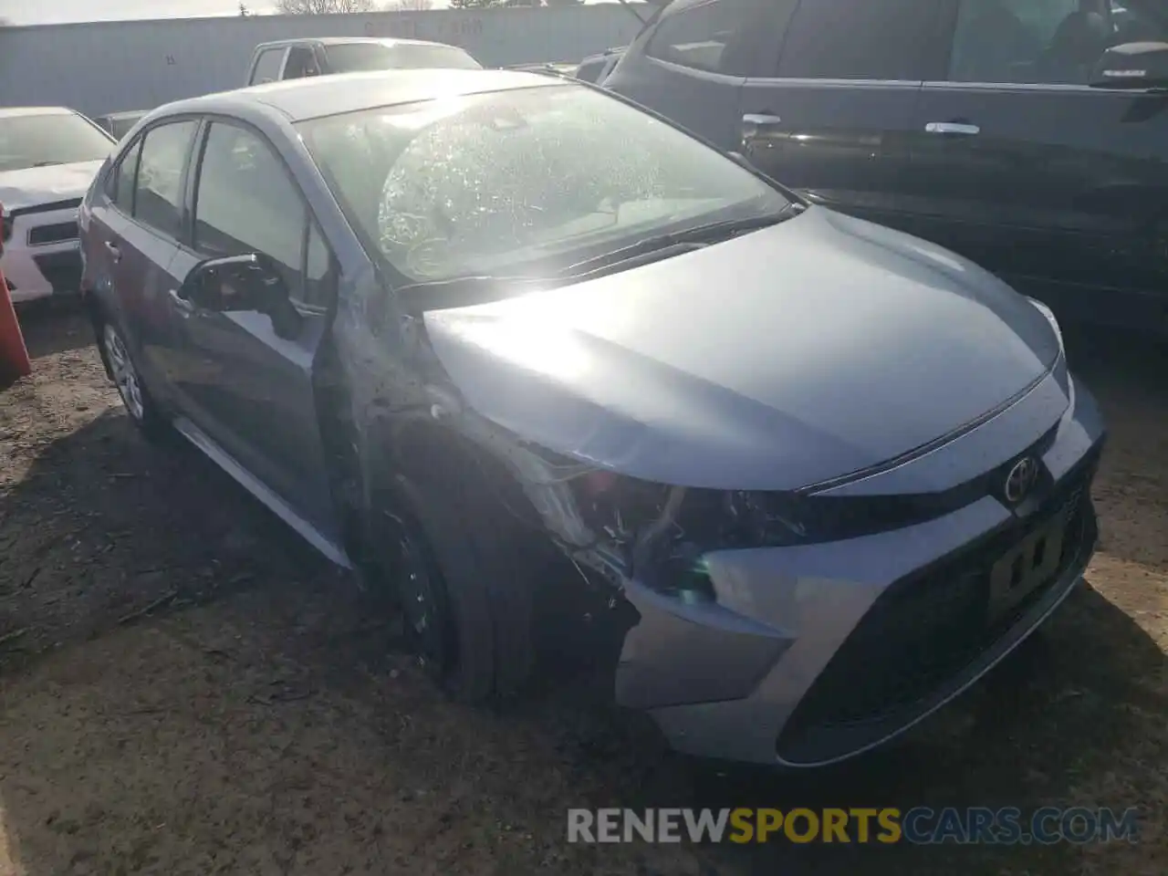 1 Photograph of a damaged car JTDEPRAE6LJ015522 TOYOTA COROLLA 2020