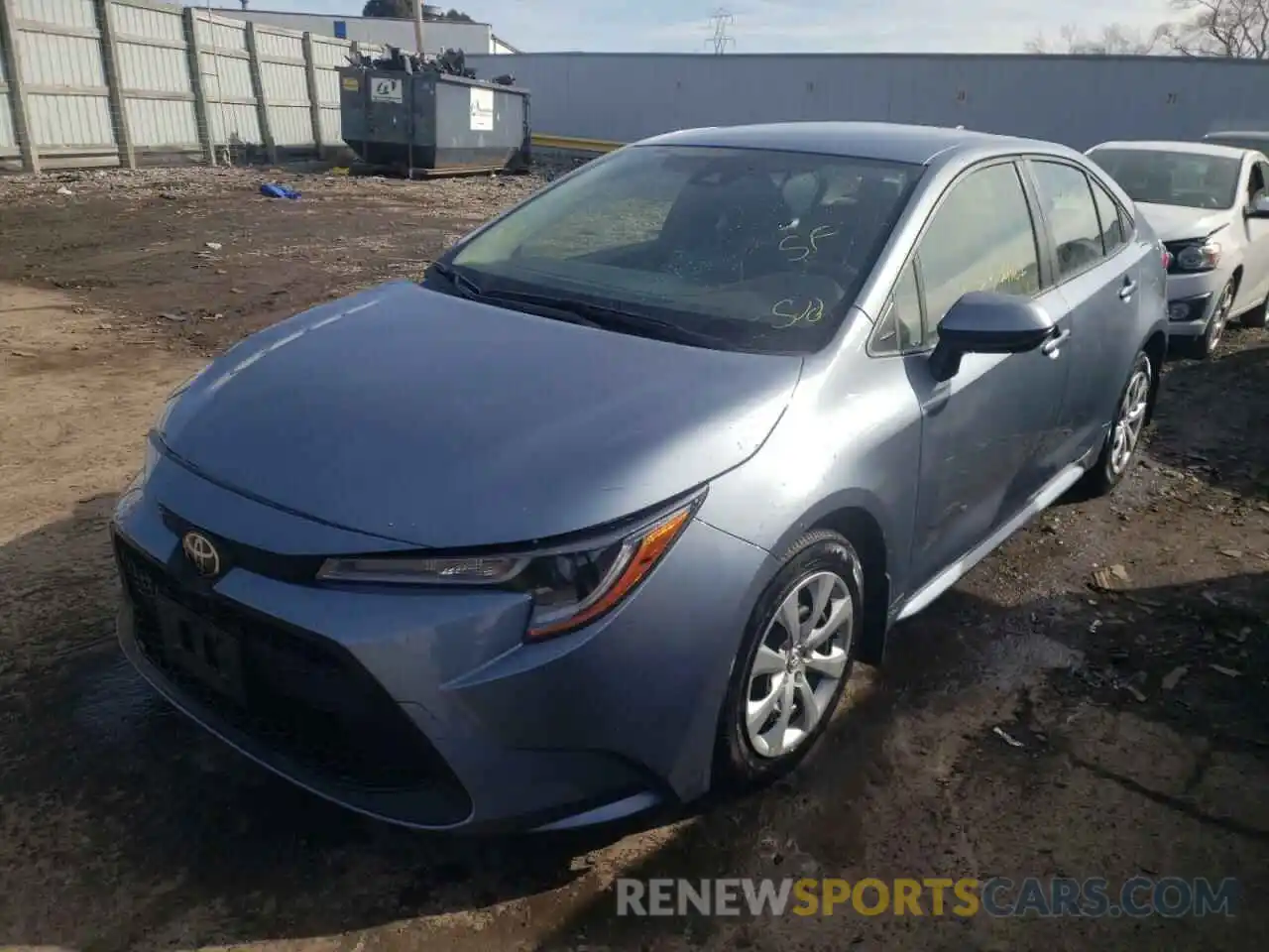 2 Photograph of a damaged car JTDEPRAE6LJ015522 TOYOTA COROLLA 2020