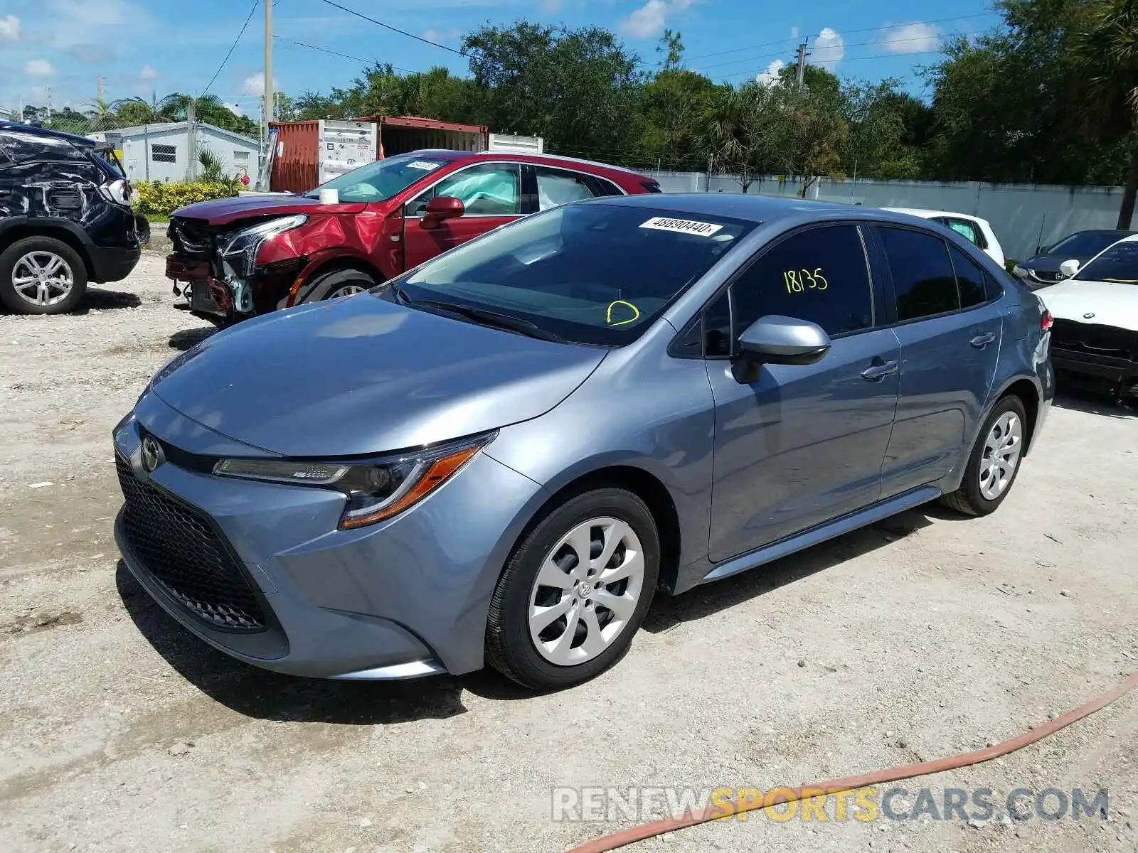 2 Photograph of a damaged car JTDEPRAE6LJ016072 TOYOTA COROLLA 2020