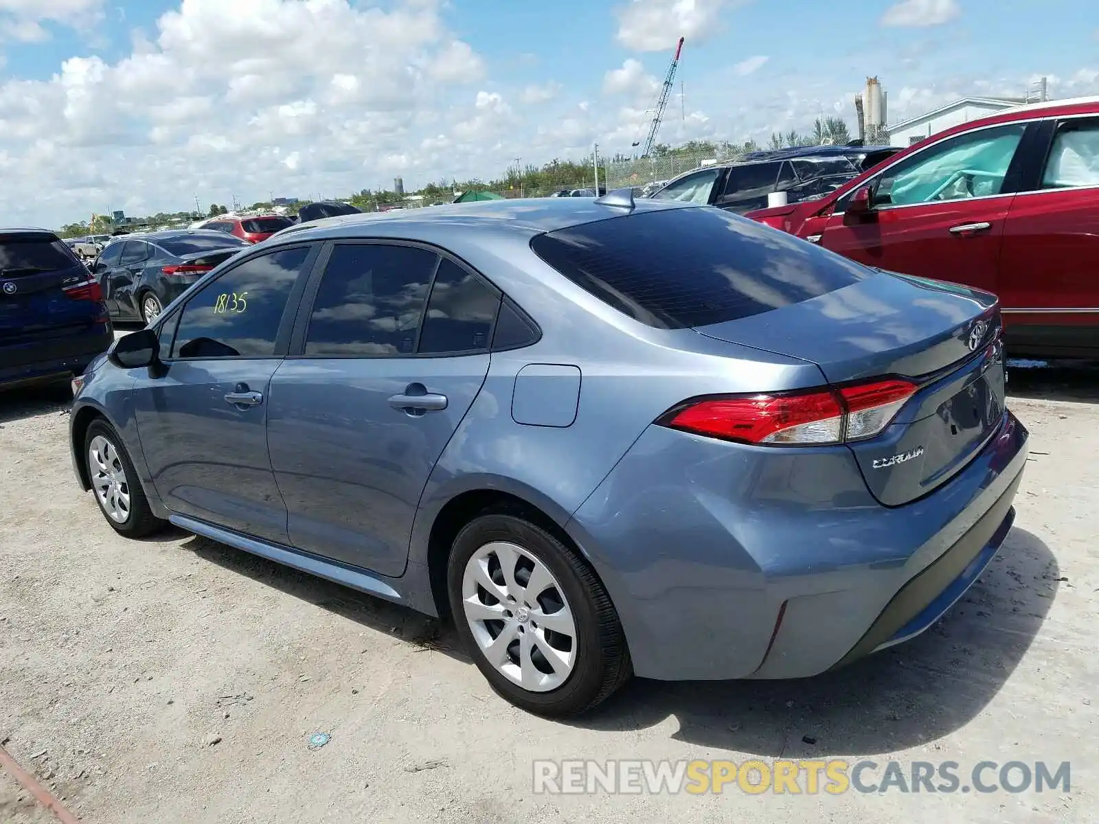 3 Photograph of a damaged car JTDEPRAE6LJ016072 TOYOTA COROLLA 2020