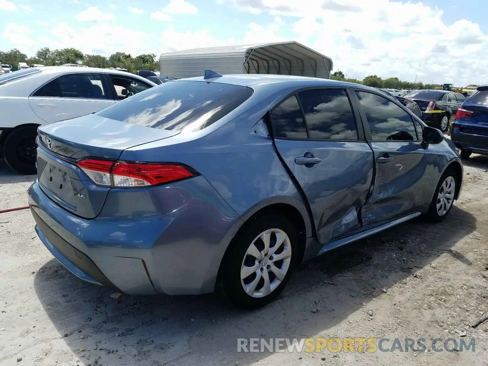 4 Photograph of a damaged car JTDEPRAE6LJ016072 TOYOTA COROLLA 2020