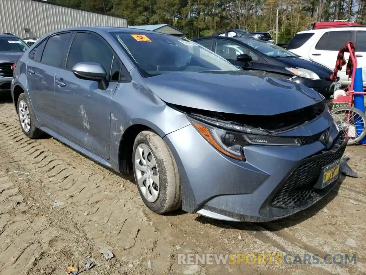 1 Photograph of a damaged car JTDEPRAE6LJ016119 TOYOTA COROLLA 2020