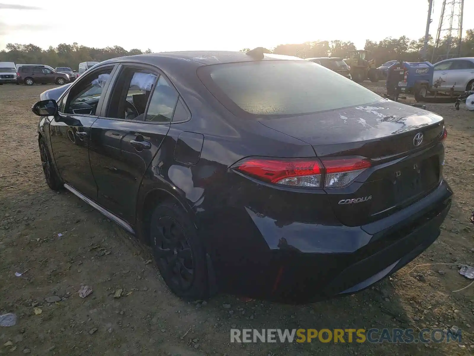 3 Photograph of a damaged car JTDEPRAE6LJ016685 TOYOTA COROLLA 2020