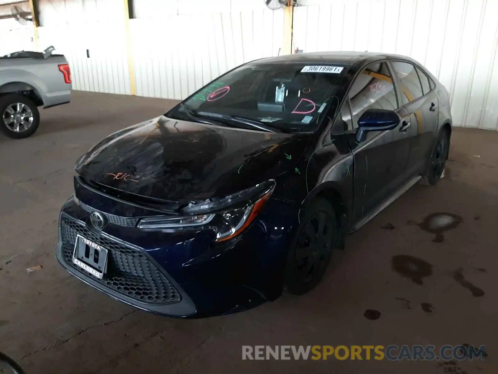 2 Photograph of a damaged car JTDEPRAE6LJ016833 TOYOTA COROLLA 2020