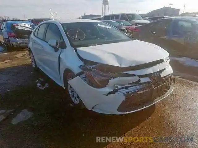 1 Photograph of a damaged car JTDEPRAE6LJ016914 TOYOTA COROLLA 2020