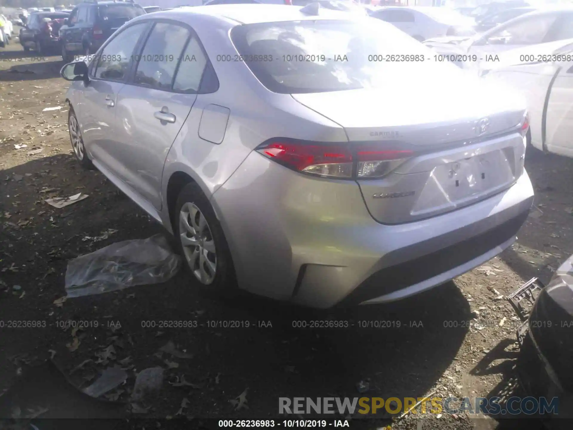 3 Photograph of a damaged car JTDEPRAE6LJ017545 TOYOTA COROLLA 2020