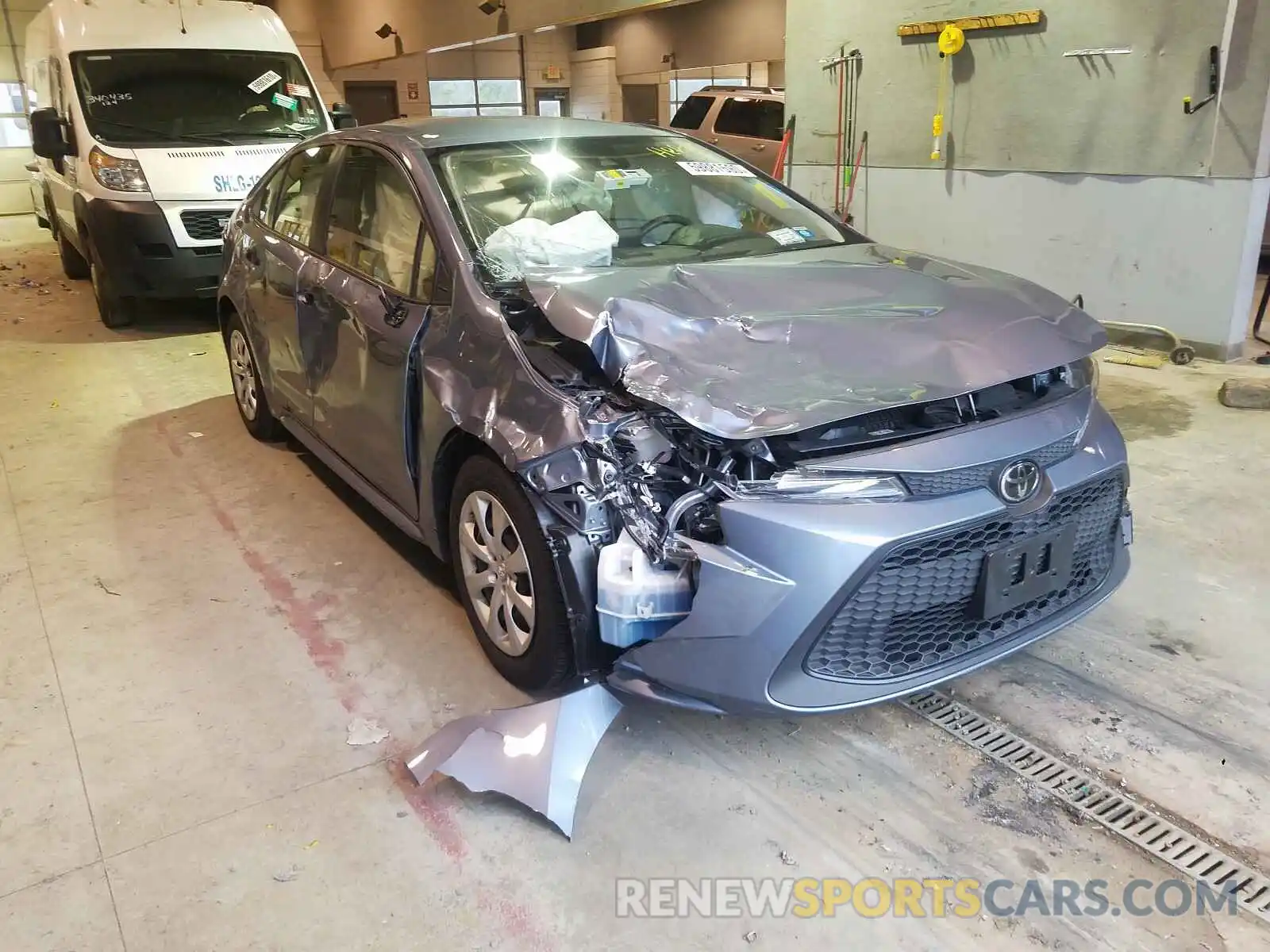 1 Photograph of a damaged car JTDEPRAE6LJ017562 TOYOTA COROLLA 2020