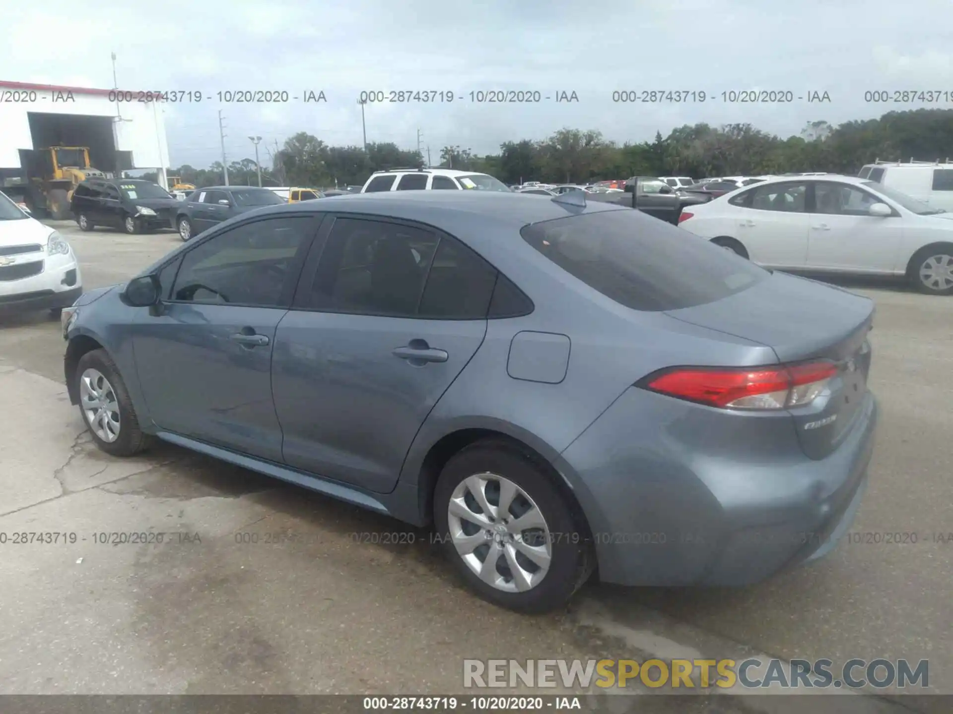 3 Photograph of a damaged car JTDEPRAE6LJ017657 TOYOTA COROLLA 2020