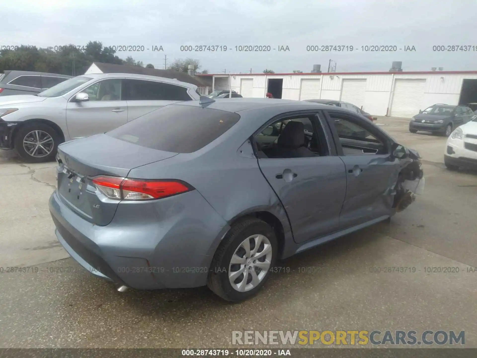 4 Photograph of a damaged car JTDEPRAE6LJ017657 TOYOTA COROLLA 2020