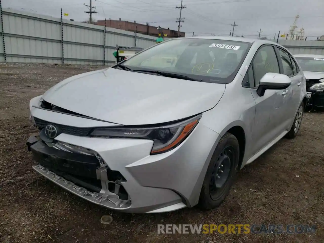 2 Photograph of a damaged car JTDEPRAE6LJ018064 TOYOTA COROLLA 2020