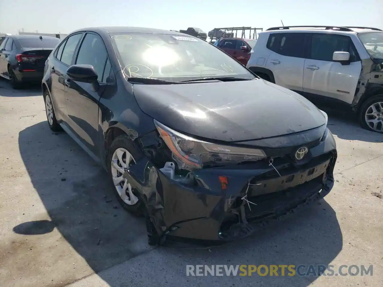 1 Photograph of a damaged car JTDEPRAE6LJ018484 TOYOTA COROLLA 2020