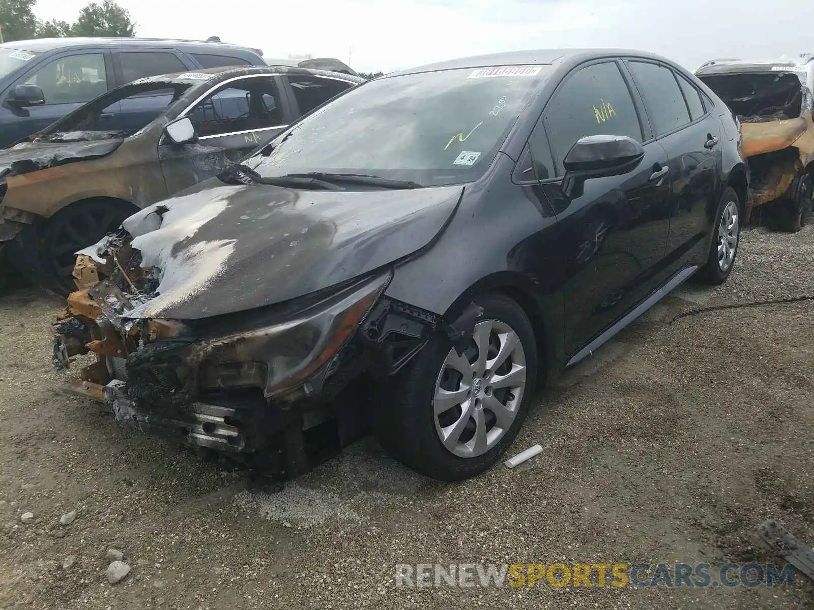 2 Photograph of a damaged car JTDEPRAE6LJ018971 TOYOTA COROLLA 2020