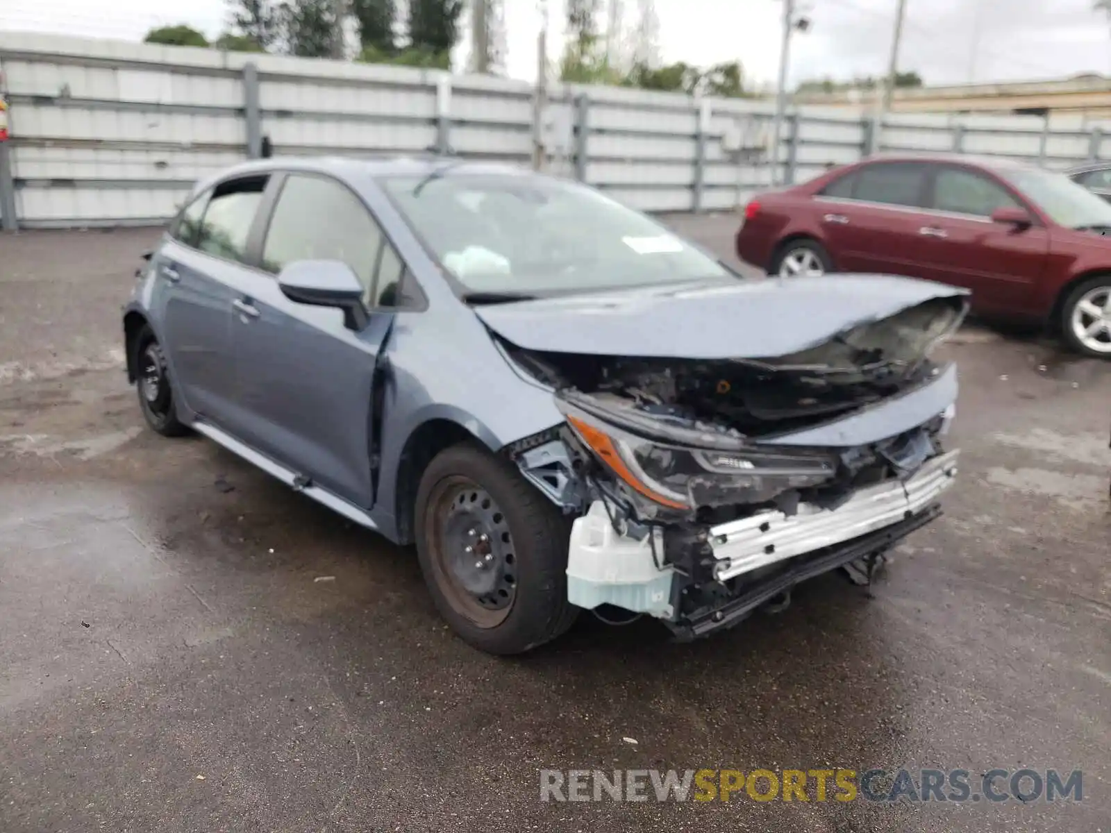 1 Photograph of a damaged car JTDEPRAE6LJ018985 TOYOTA COROLLA 2020