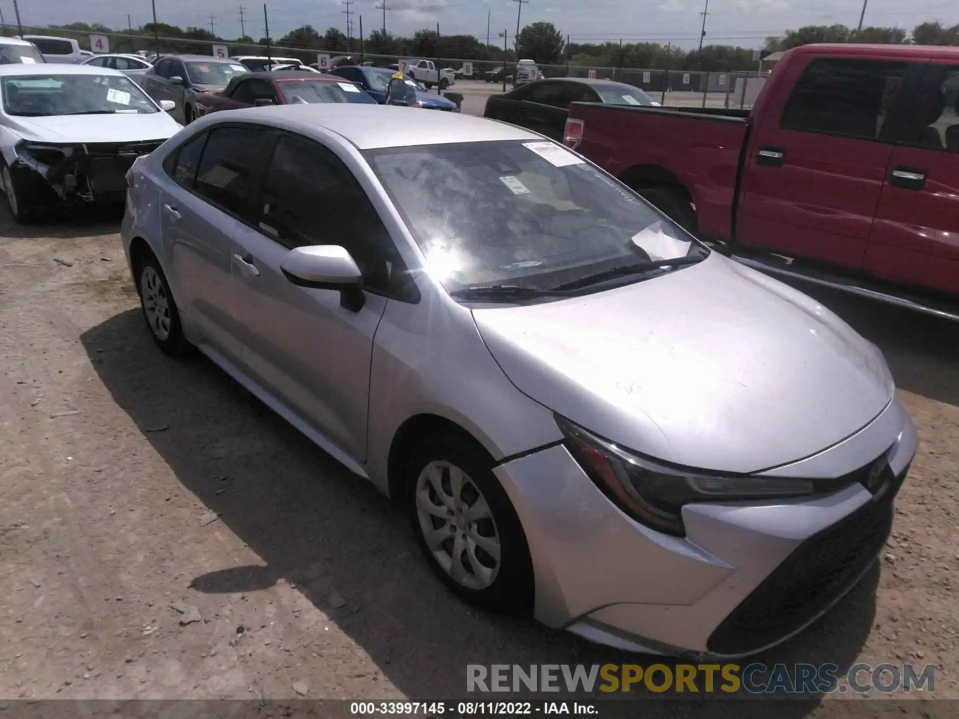 1 Photograph of a damaged car JTDEPRAE6LJ019151 TOYOTA COROLLA 2020