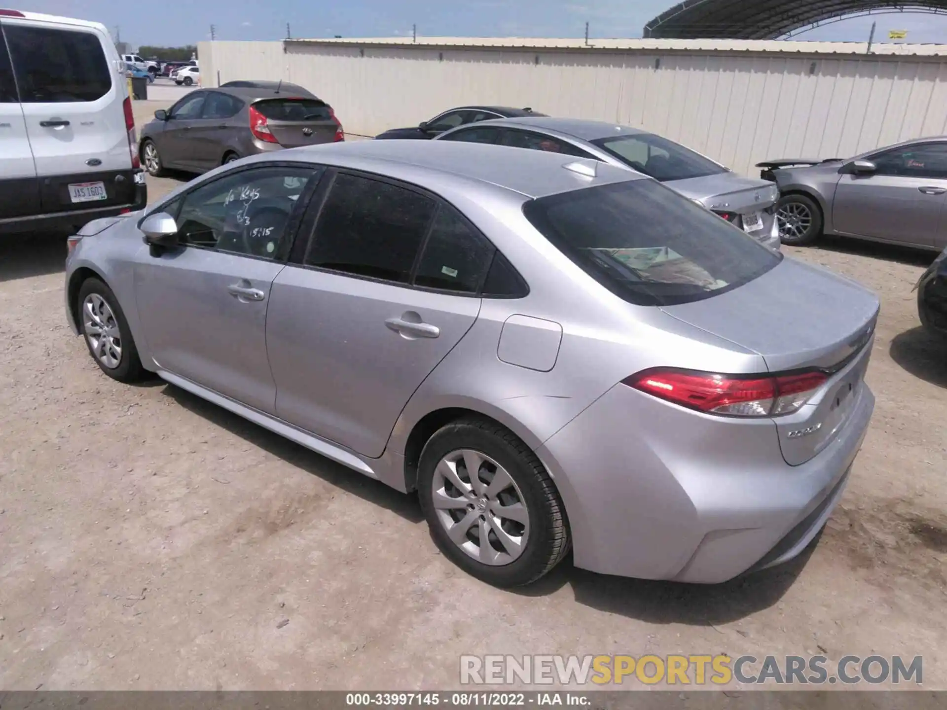 3 Photograph of a damaged car JTDEPRAE6LJ019151 TOYOTA COROLLA 2020