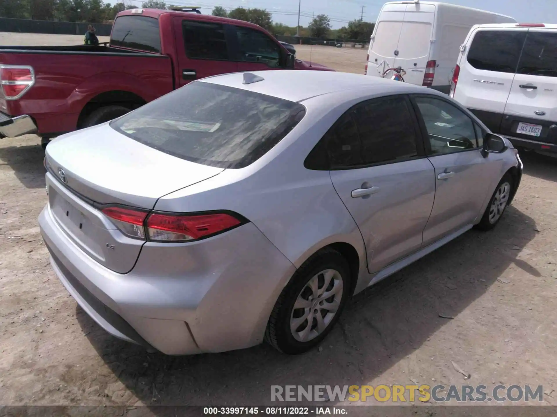 4 Photograph of a damaged car JTDEPRAE6LJ019151 TOYOTA COROLLA 2020