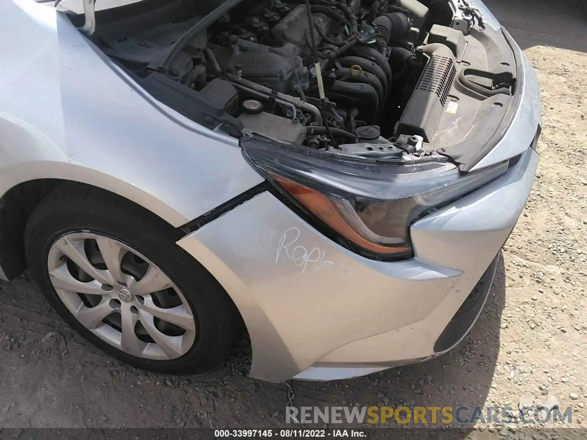 6 Photograph of a damaged car JTDEPRAE6LJ019151 TOYOTA COROLLA 2020