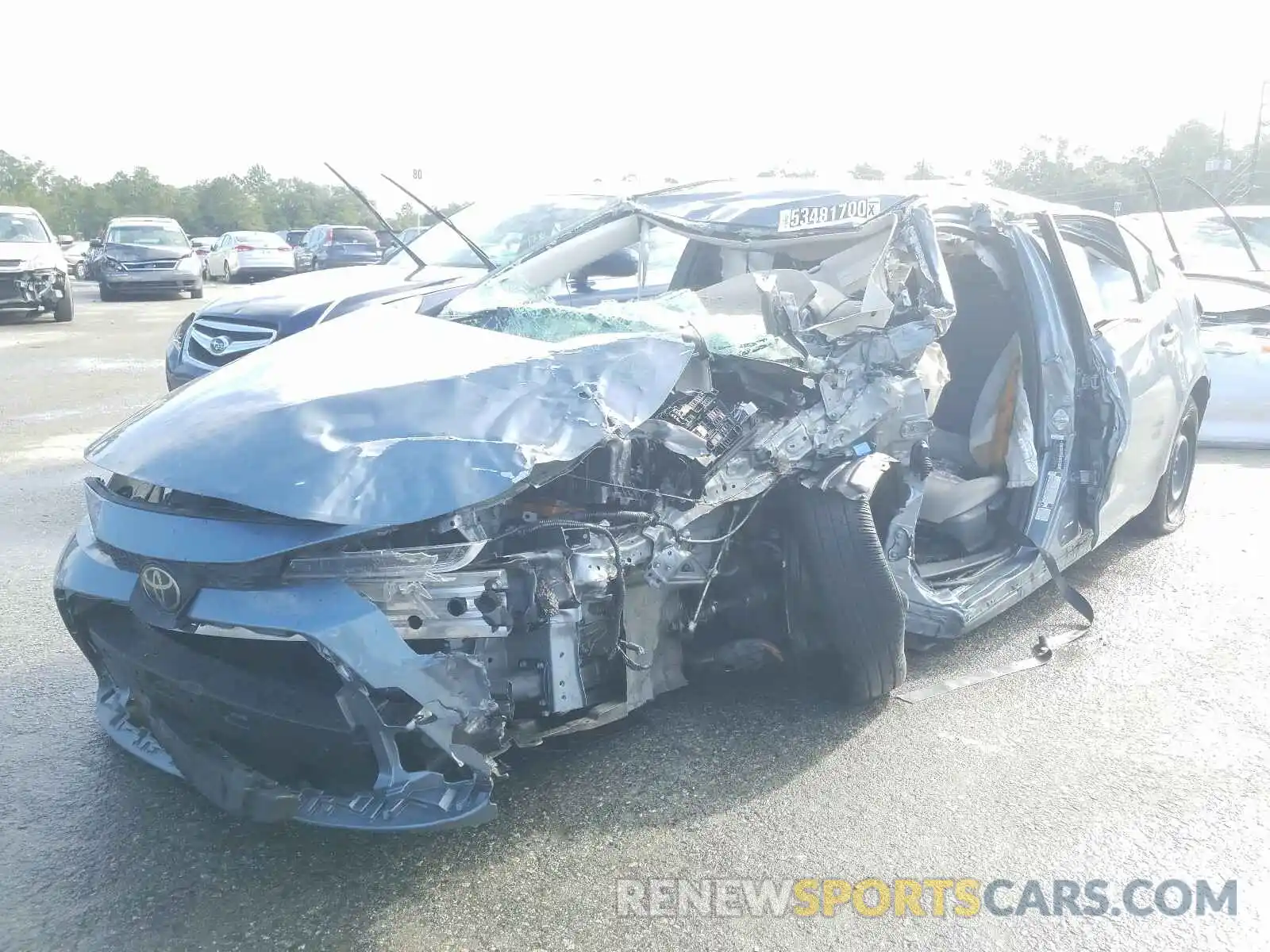 2 Photograph of a damaged car JTDEPRAE6LJ019361 TOYOTA COROLLA 2020