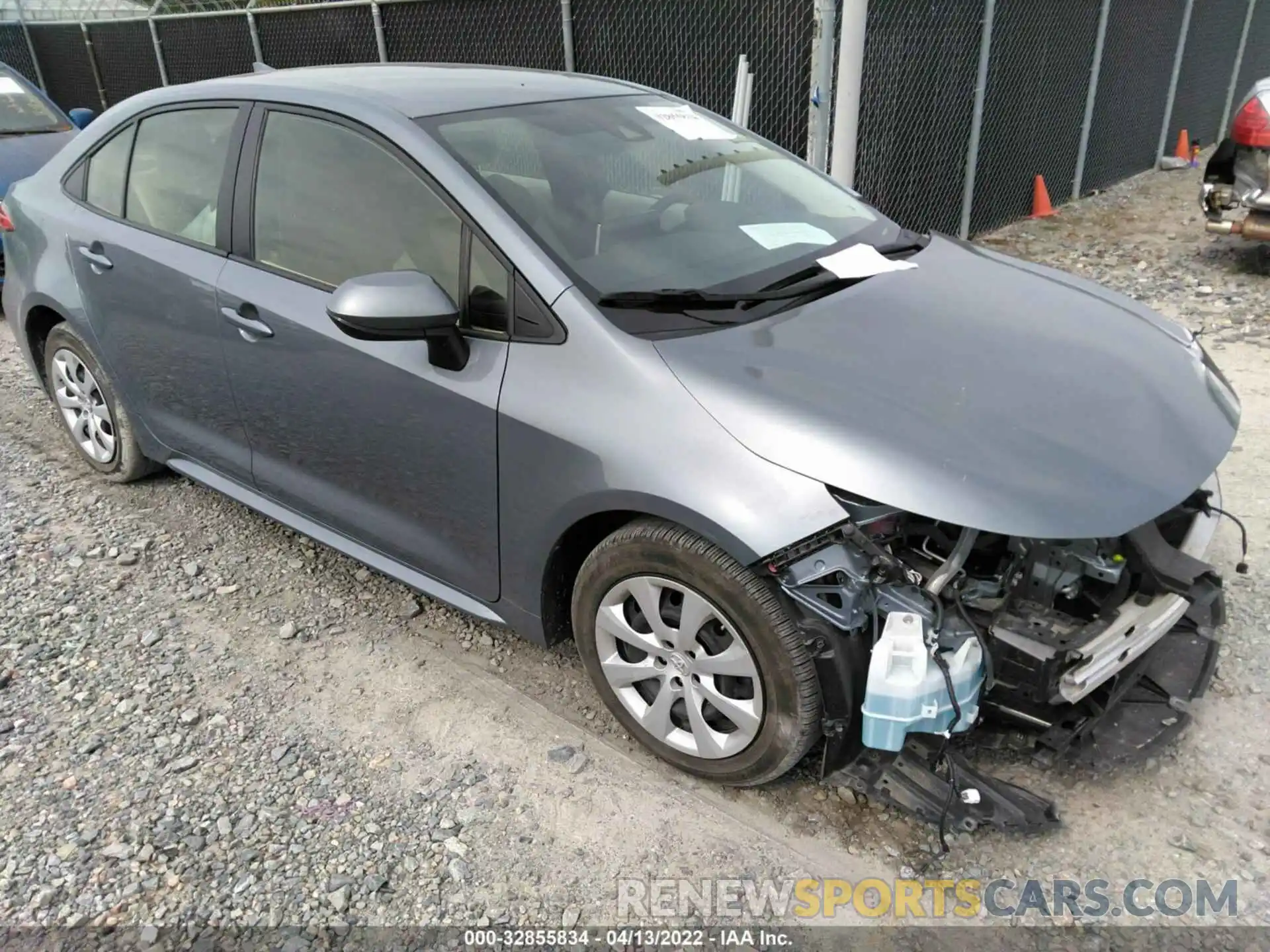 1 Photograph of a damaged car JTDEPRAE6LJ019439 TOYOTA COROLLA 2020