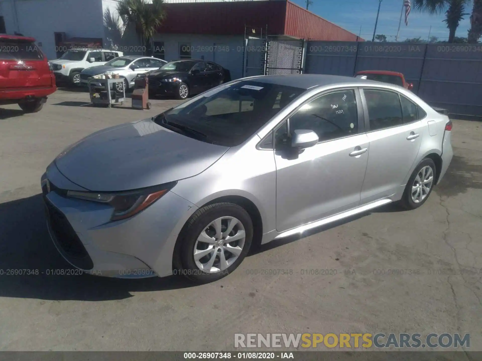 2 Photograph of a damaged car JTDEPRAE6LJ019697 TOYOTA COROLLA 2020