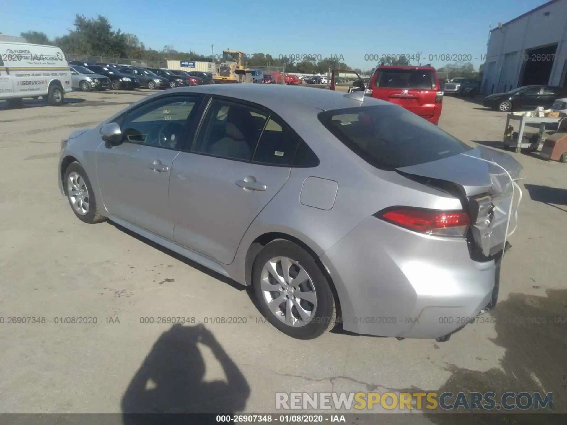 3 Photograph of a damaged car JTDEPRAE6LJ019697 TOYOTA COROLLA 2020