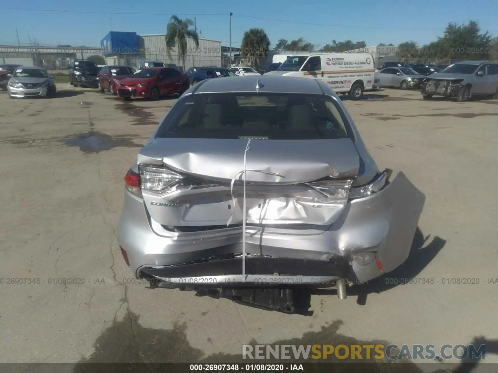 6 Photograph of a damaged car JTDEPRAE6LJ019697 TOYOTA COROLLA 2020