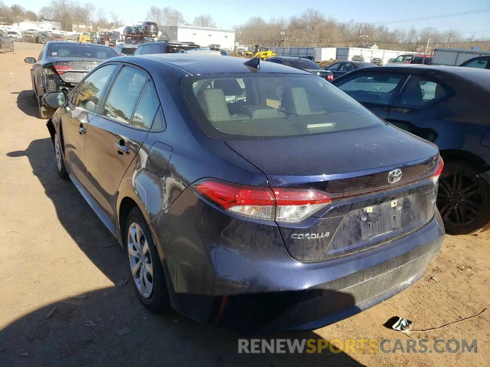 3 Photograph of a damaged car JTDEPRAE6LJ019859 TOYOTA COROLLA 2020