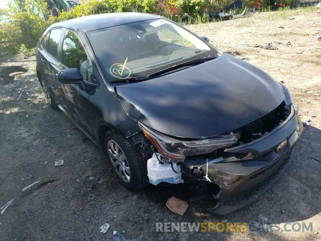 1 Photograph of a damaged car JTDEPRAE6LJ020123 TOYOTA COROLLA 2020