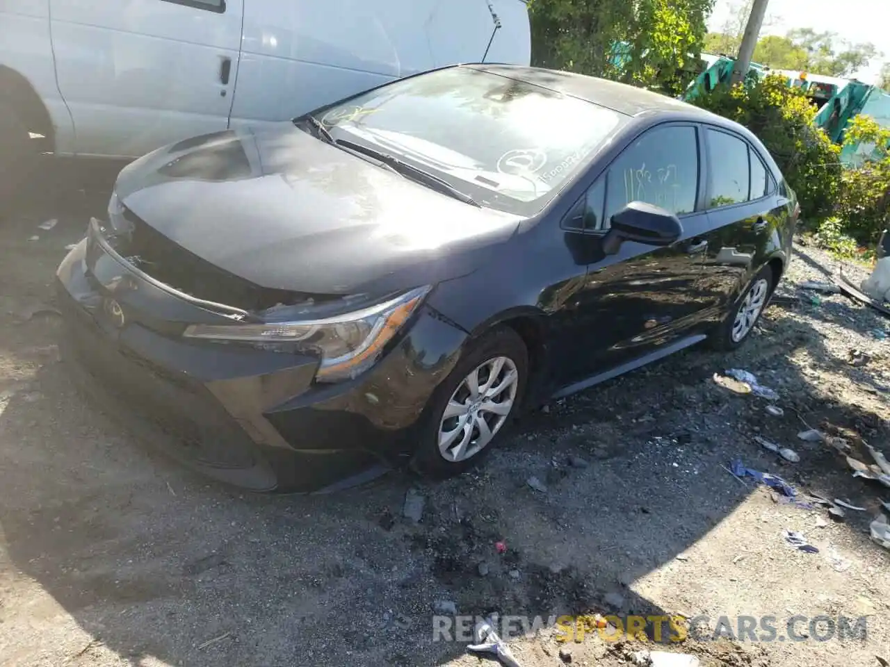 2 Photograph of a damaged car JTDEPRAE6LJ020123 TOYOTA COROLLA 2020