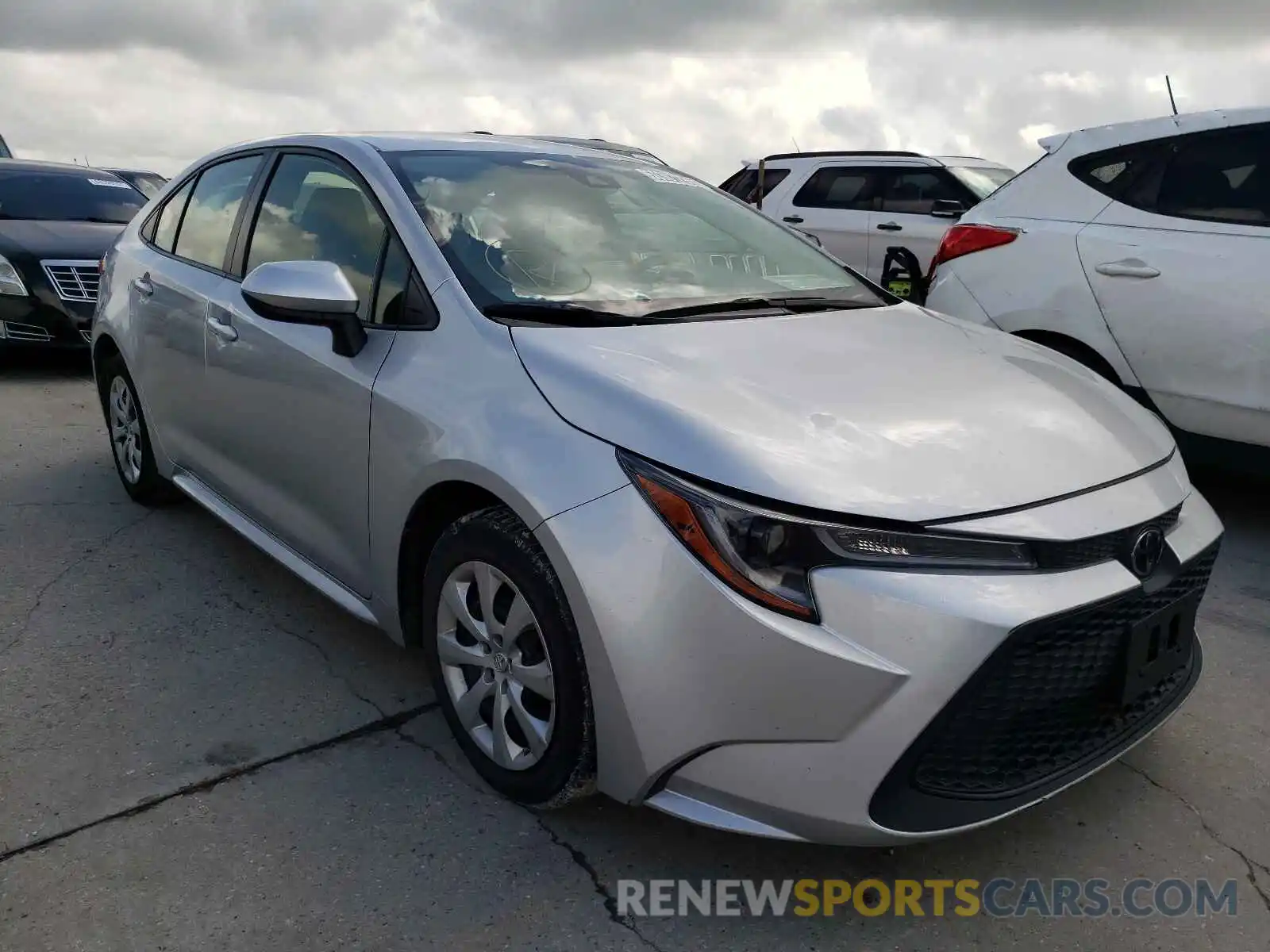 1 Photograph of a damaged car JTDEPRAE6LJ020302 TOYOTA COROLLA 2020