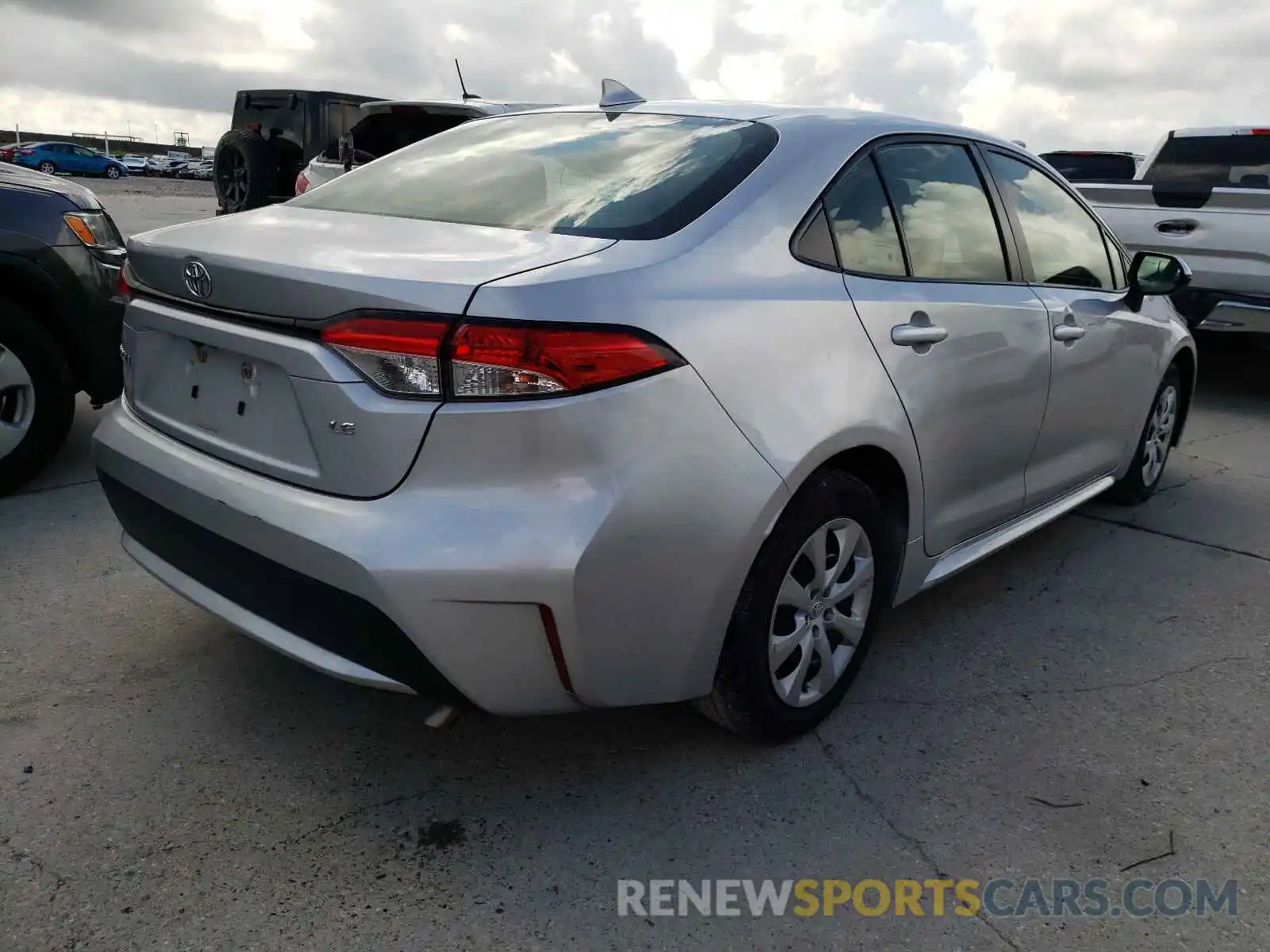 4 Photograph of a damaged car JTDEPRAE6LJ020302 TOYOTA COROLLA 2020