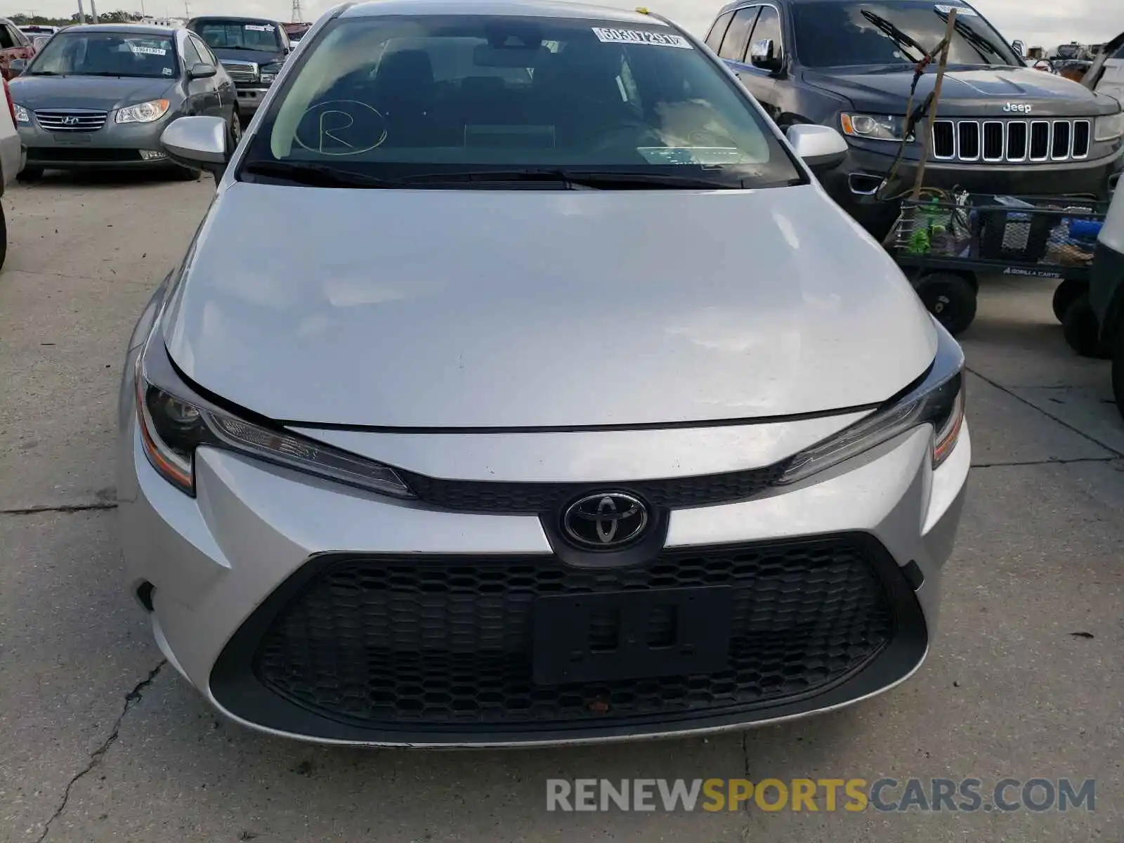 9 Photograph of a damaged car JTDEPRAE6LJ020302 TOYOTA COROLLA 2020