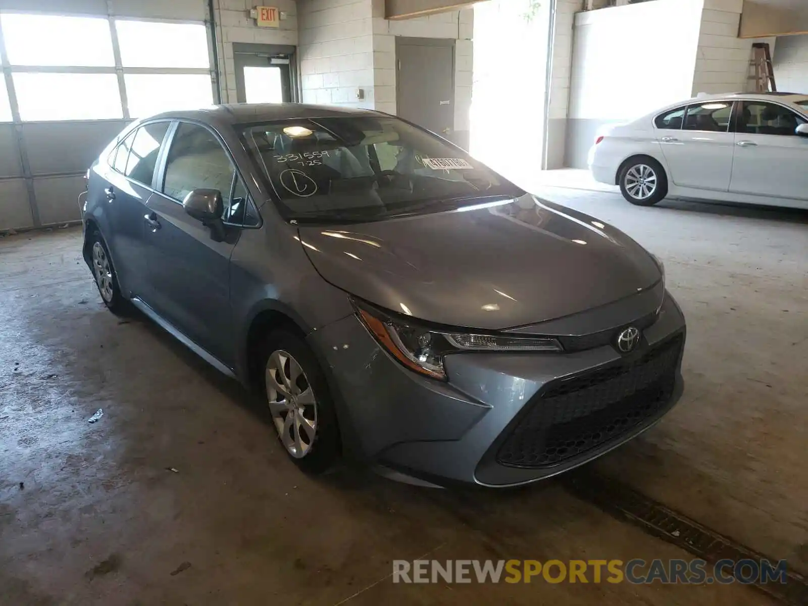 1 Photograph of a damaged car JTDEPRAE6LJ020347 TOYOTA COROLLA 2020