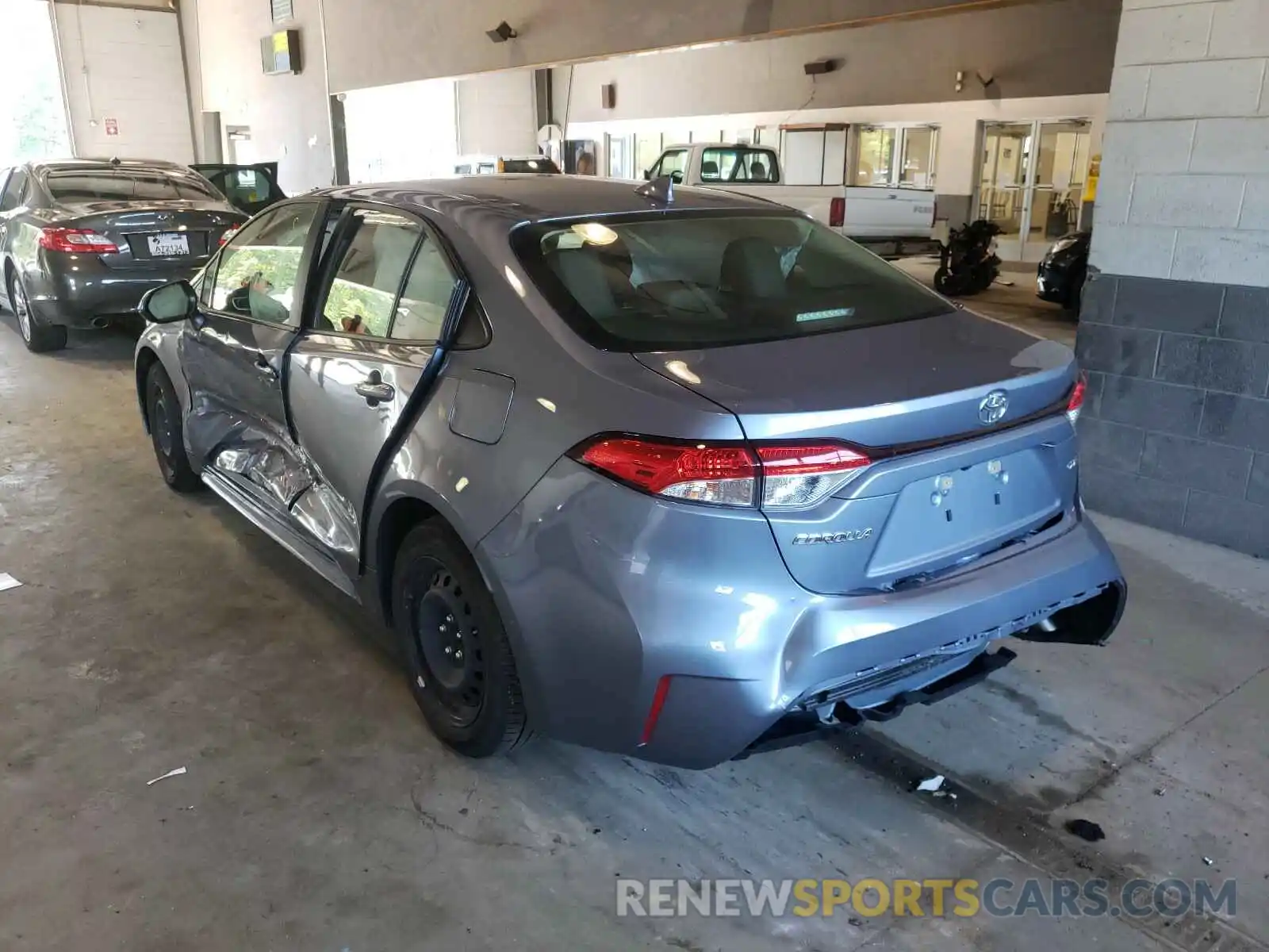 3 Photograph of a damaged car JTDEPRAE6LJ020347 TOYOTA COROLLA 2020