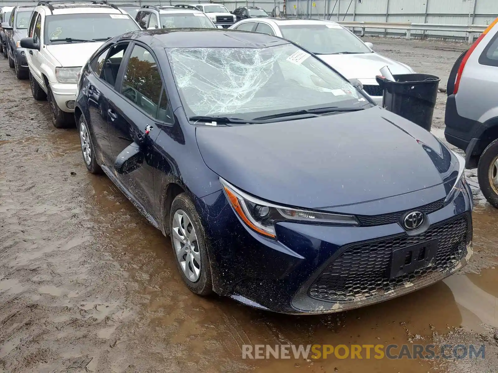 1 Photograph of a damaged car JTDEPRAE6LJ020705 TOYOTA COROLLA 2020