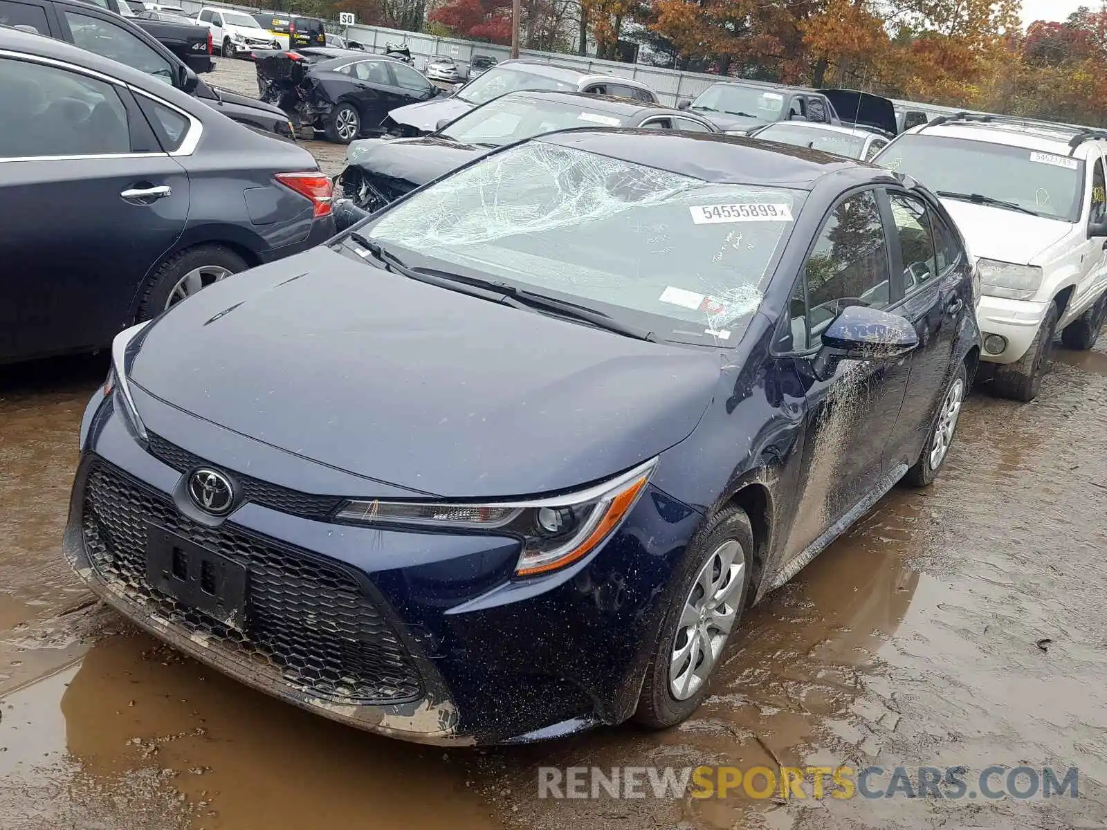 2 Photograph of a damaged car JTDEPRAE6LJ020705 TOYOTA COROLLA 2020