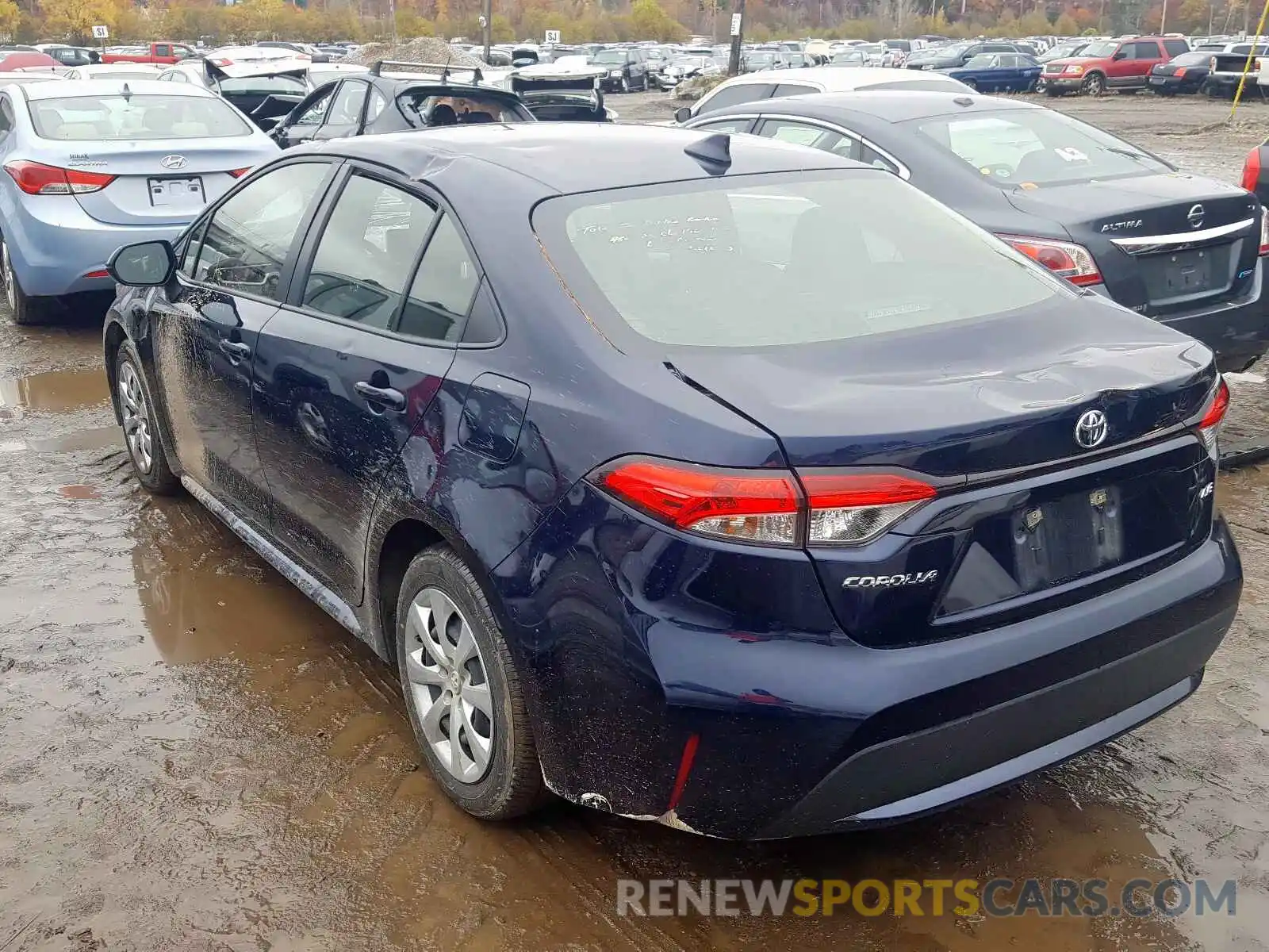 3 Photograph of a damaged car JTDEPRAE6LJ020705 TOYOTA COROLLA 2020