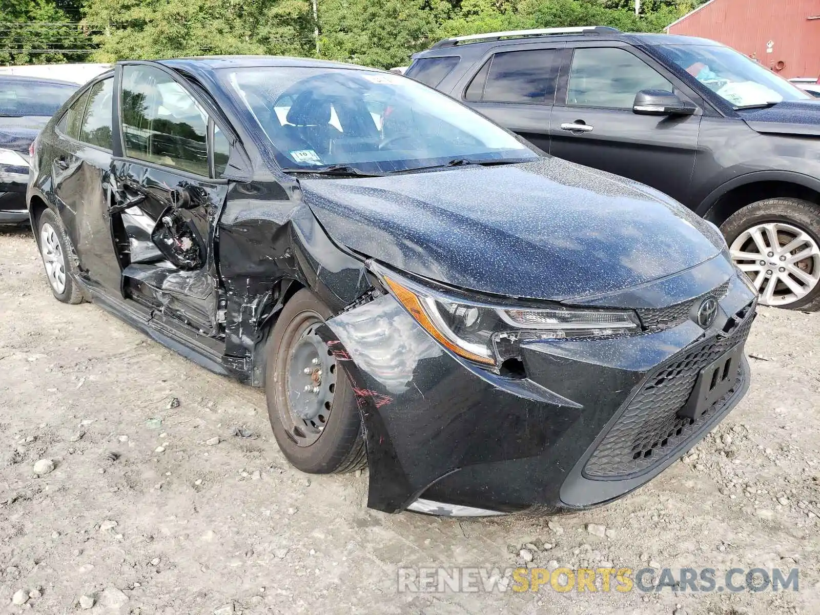 1 Photograph of a damaged car JTDEPRAE6LJ021160 TOYOTA COROLLA 2020