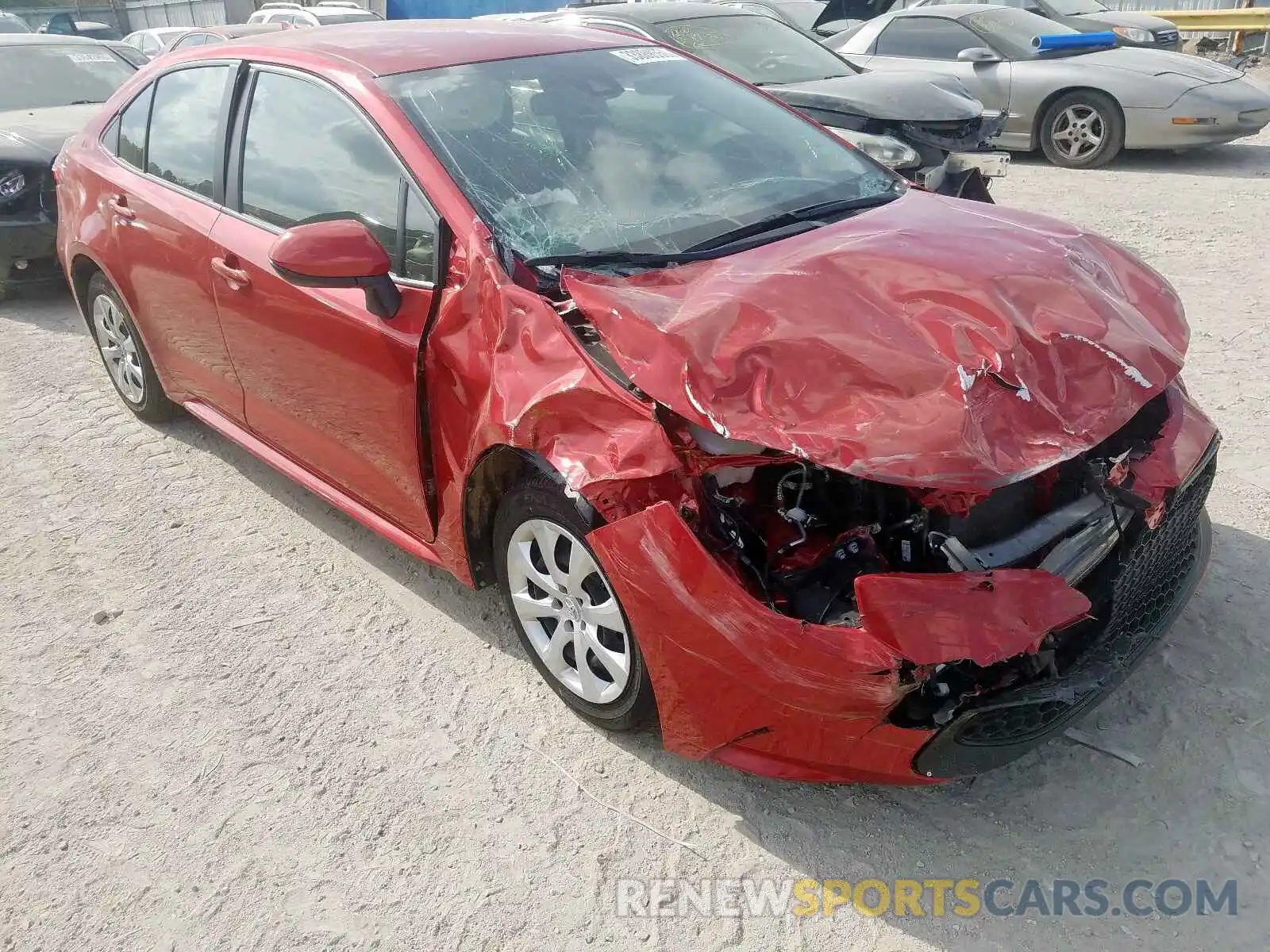 1 Photograph of a damaged car JTDEPRAE6LJ021241 TOYOTA COROLLA 2020