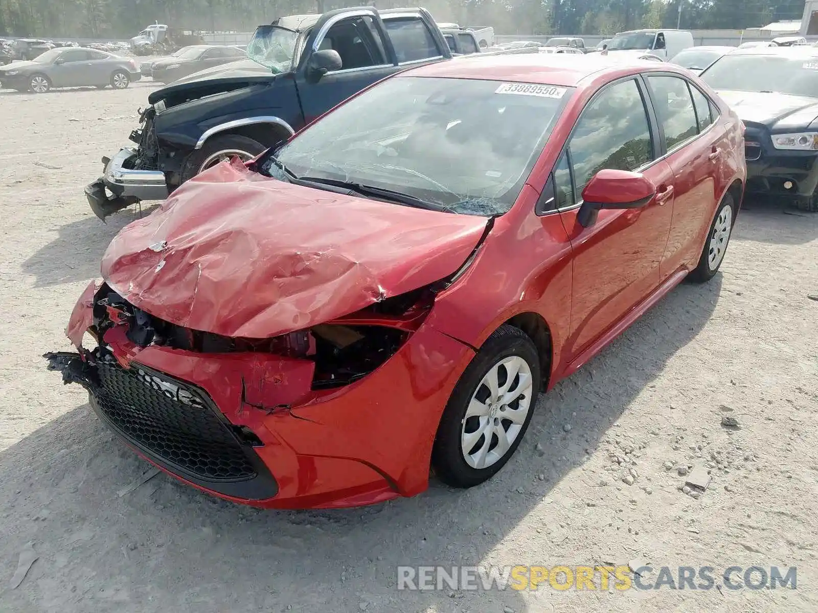 2 Photograph of a damaged car JTDEPRAE6LJ021241 TOYOTA COROLLA 2020